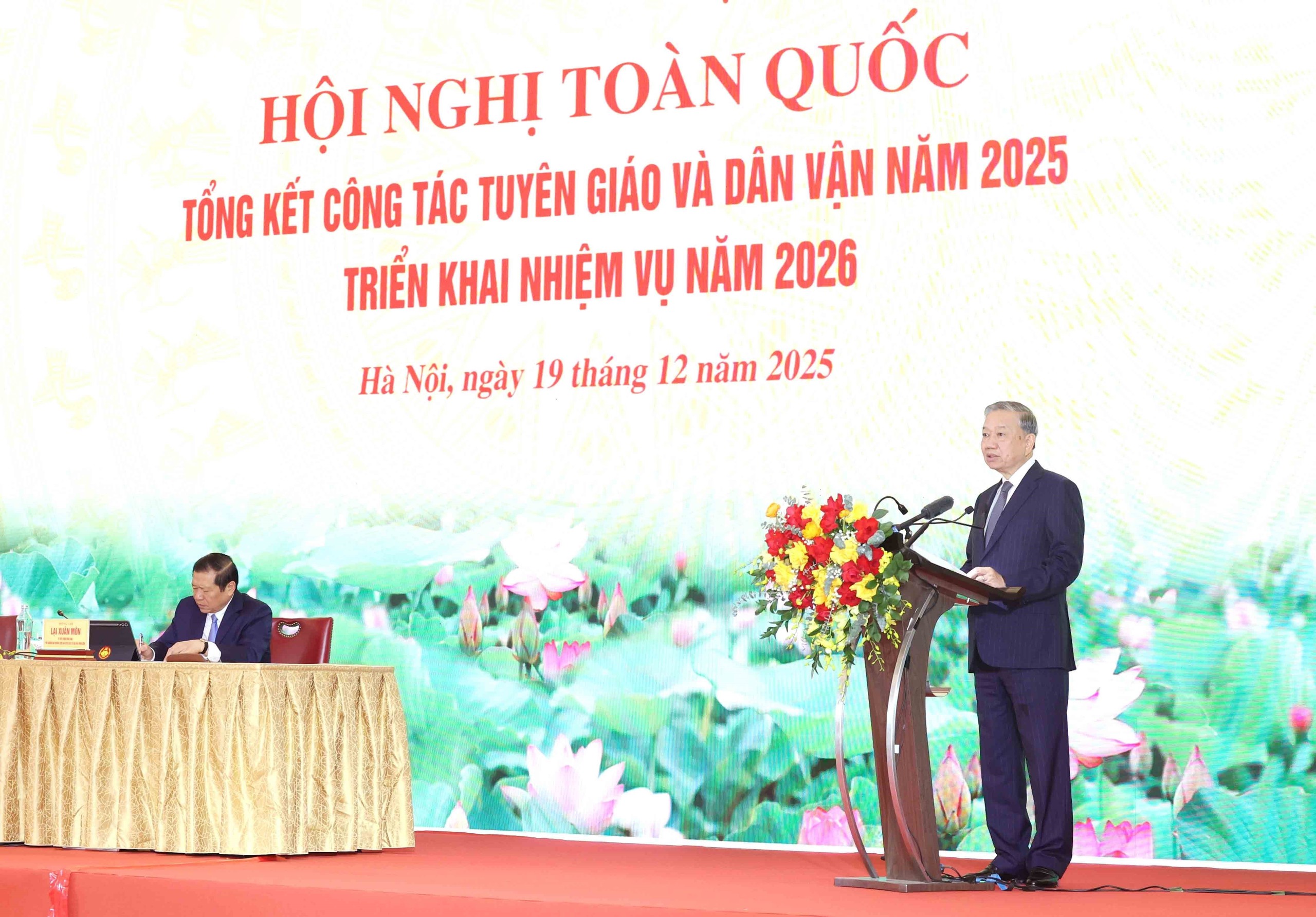 Toàn văn phát biểu của Tổng Bí thư Tô Lâm tại Hội nghị toàn quốc tổng kết công tác Tuyên giáo và Dân vận năm 2025 - 1