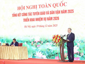 Toàn văn phát biểu của Tổng Bí thư Tô Lâm tại Hội nghị toàn quốc tổng kết công tác Tuyên giáo và Dân vận năm 2025
