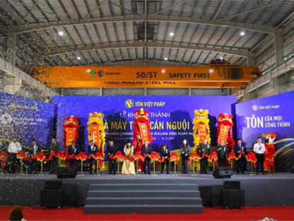 Thông tin doanh nghiệp - Tôn Việt Pháp khánh thành Nhà máy Thép cán nguội số 2: Khẳng định vị thế, bứt phá kỷ nguyên mới