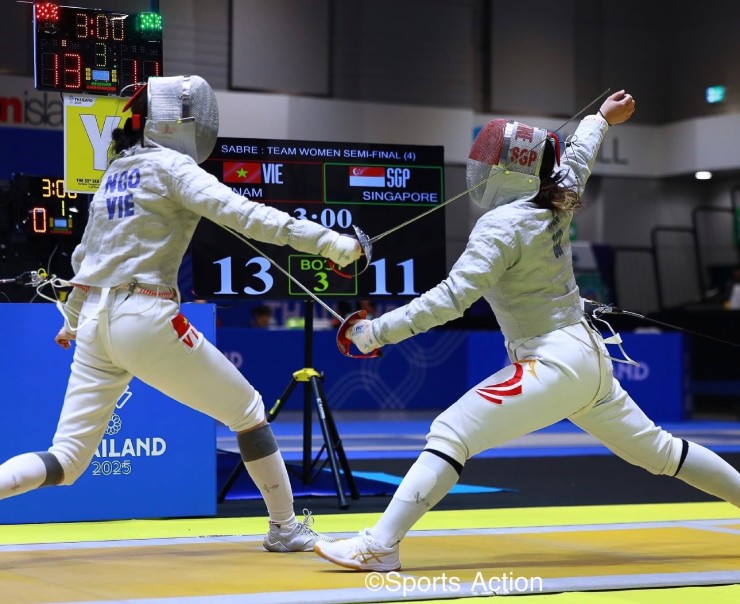 "Hoa khôi đấu kiếm" Ngô Thị Hương cao 1m75, giành huy chương quý giá ở SEA Games - 3