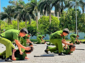 Gặp gỡ Tổ Võ thuật công an thành phố Hà Nội