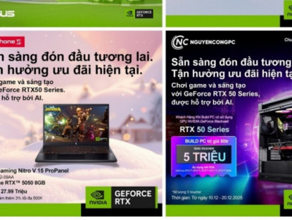 Thông tin doanh nghiệp - Đón mùa lễ hội rực rỡ cùng GeForce RTX – Nâng cấp ngay, nhận ưu đãi cực hấp dẫn!