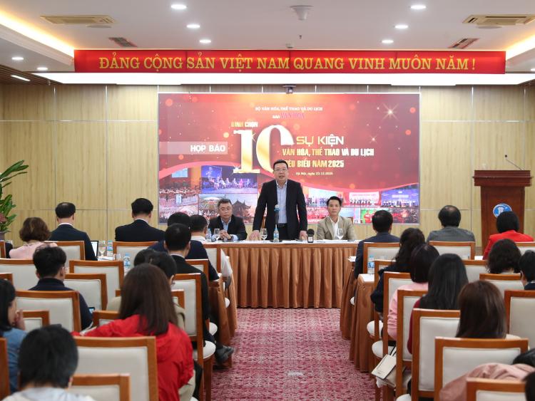 Bình chọn 10 sự kiện Văn hóa, Thể thao và Du lịch tiêu biểu năm 2025