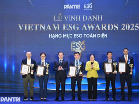 Shinec được vinh danh trong TOP 10 Doanh nghiệp thực thi ESG toàn diện nổi bật tại giải thưởng Vietnam ESG Awards 2025