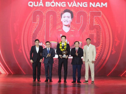 Thông tin doanh nghiệp - Hoàng Đức lập hat-trick Quả bóng vàng Việt Nam cùng sự đồng hành của LPBank