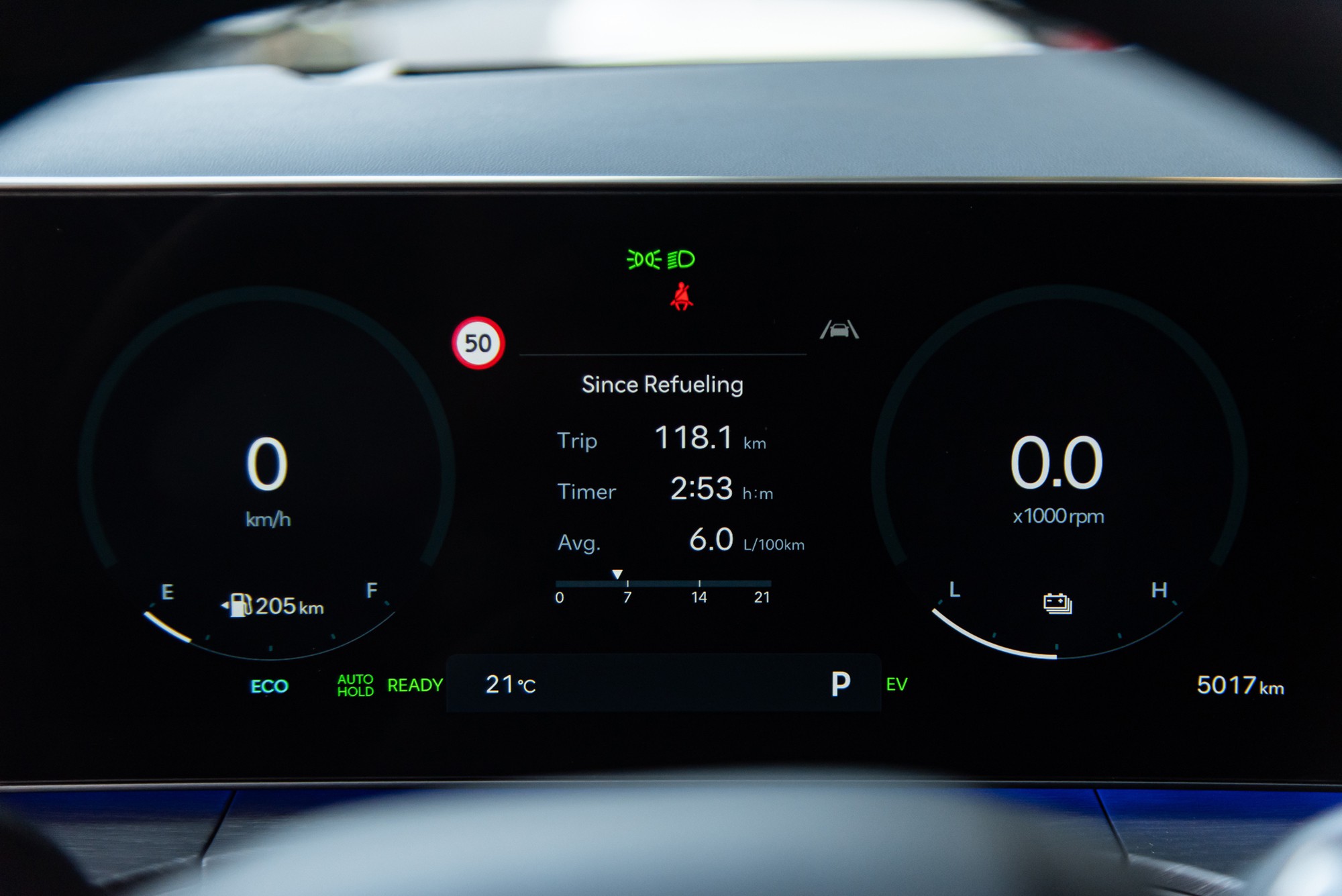 Ảnh thực tế SantaFe Hybrid và quãng đường đi được hơn 1.100km - 5