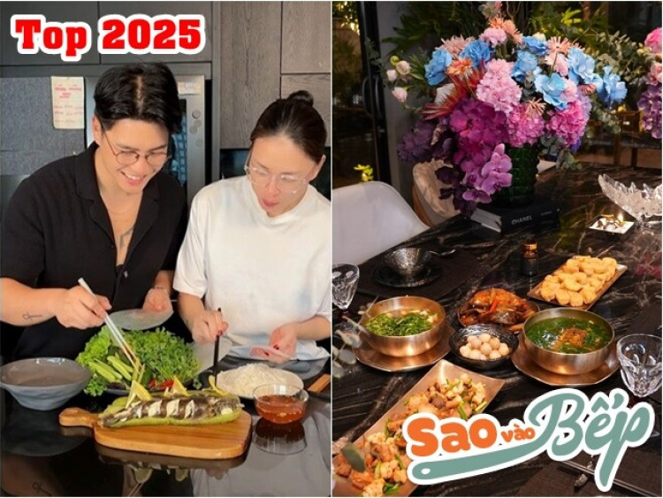 Soi gian bếp của 10 sao Việt chăm nấu nướng nhất 2025: Chồng Ngô Thanh Vân và "ông chú" đã vượt Tăng Thanh Hà?