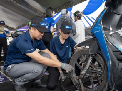 Thông tin doanh nghiệp - Hàng nghìn xe máy tại KCX Tân Thuận được bảo dưỡng miễn phí dịp cuối năm