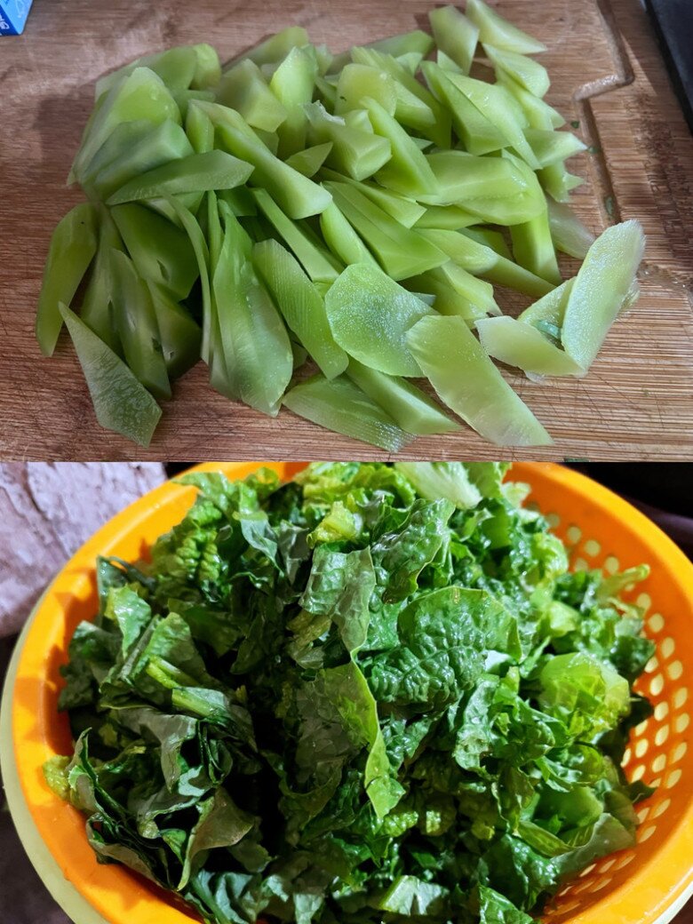 Cây này tưởng chỉ ăn lá, ai ngờ thân cũng cực ngon, đem xào món giàu canxi lại trôi cơm vô cùng - 3