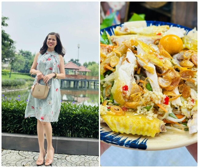 Củ thì nhìn như khoai nhưng tên lại là sâm, đem làm nộm với thịt gà được món giòn ngon, thanh mát, tốt cho sức khỏe - 1