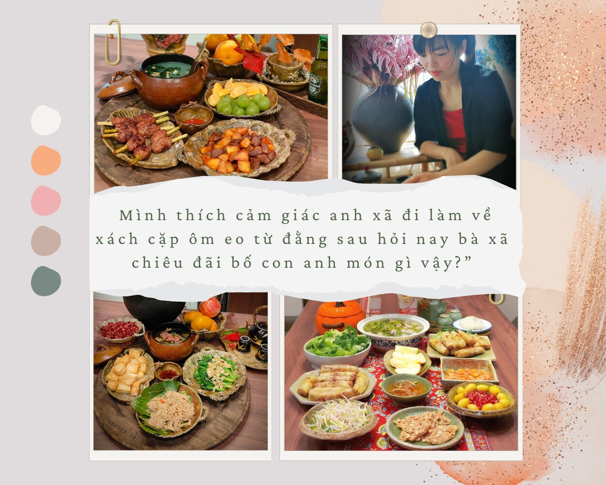 Mẹ đảm 3 con mê nấu ăn, thích cảm giác được chồng ôm eo hỏi “bã xã nay chiêu đãi món gì” - 2