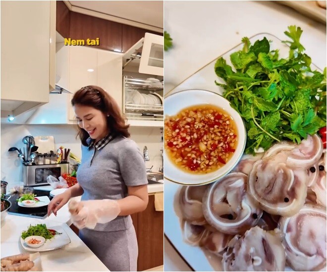 Bạn gái kém 18 tuổi của NSƯT Chí Trung nấu ăn linh đình đãi người yêu, toàn món hút mắt chẳng thua nhà hàng xịn - 5