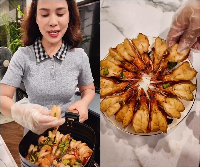 Bạn gái kém 18 tuổi của NSƯT Chí Trung nấu ăn linh đình đãi người yêu, toàn món hút mắt chẳng thua nhà hàng xịn - 6