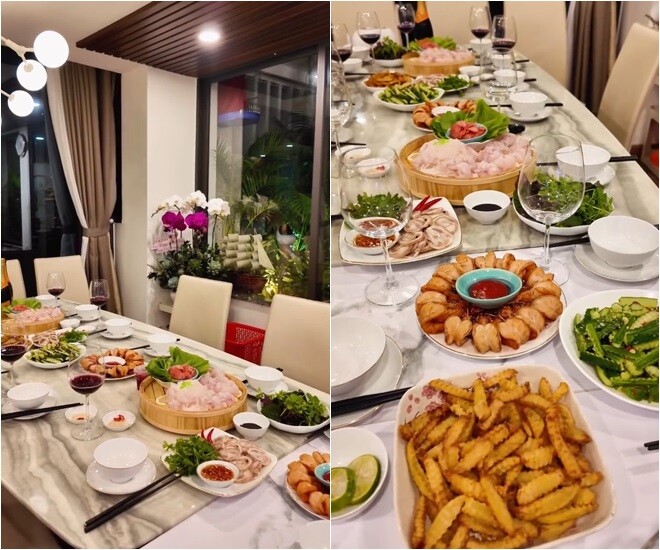 Bạn gái kém 18 tuổi của NSƯT Chí Trung nấu ăn linh đình đãi người yêu, toàn món hút mắt chẳng thua nhà hàng xịn - 14