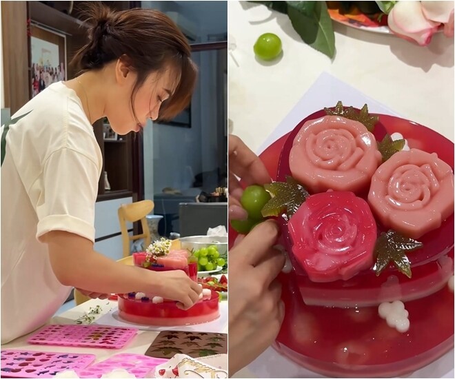 Đâu chỉ hát hay, Mỹ Tâm còn khéo tay và là người con có hiếu, làm bánh đẹp lung linh tặng mẹ ruột - 9