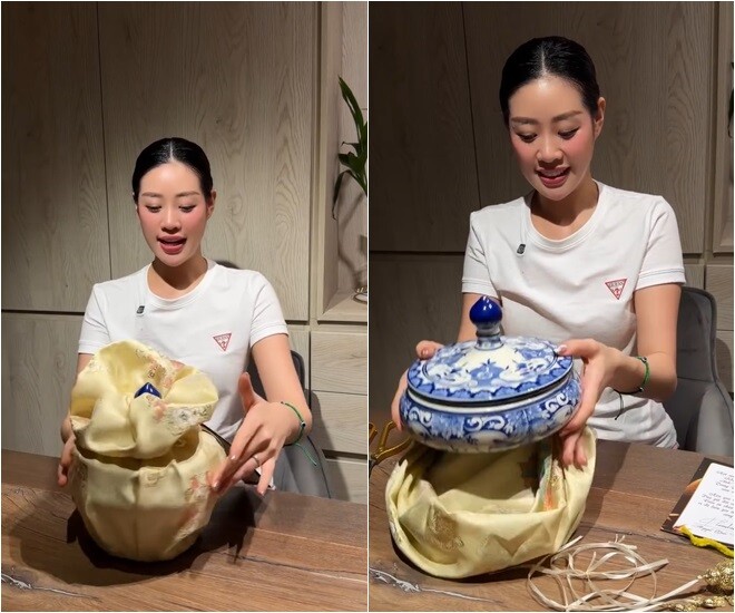 Dàn nghệ sĩ &#34;khóc thét&#34; khi nhận được bánh Trung thu của Hoa hậu Khánh Vân, một nàng hậu khác cũng bị chê - 1