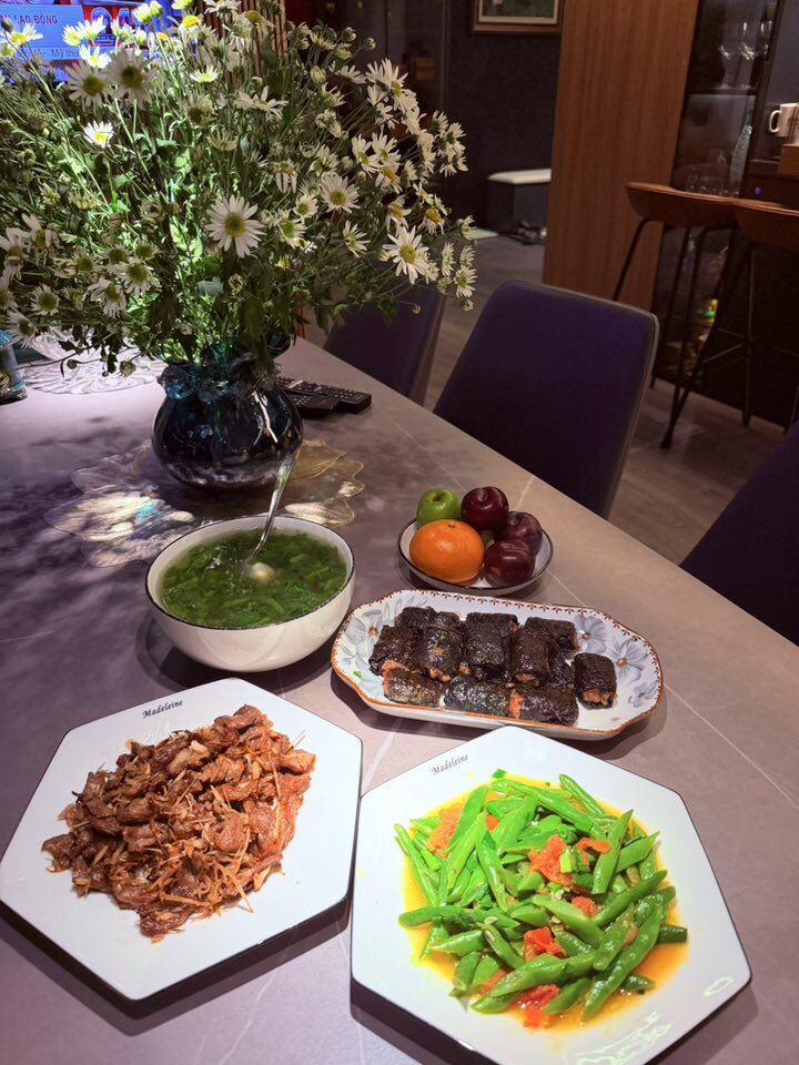 Nữ diễn viên &#34;Nhật ký Vàng Anh&#34; nay là Đại úy công an xinh đẹp khoe hàng loạt mâm cơm nhà hấp dẫn - 6