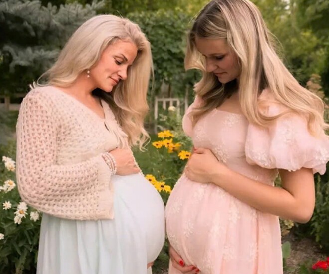 Cặp mẹ con cùng mang thai và sinh chỉ cách nhau 10 tuần: Người mẹ sinh con thứ 11 - 1