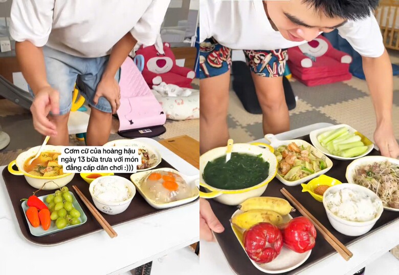 Chồng Bắc Ninh lội lũ nấu cơm cữ cho vợ, món nào món nấy ngon ngất ngây, nhan sắc &#34;nóc nhà&#34; mới gây bất ngờ - 7