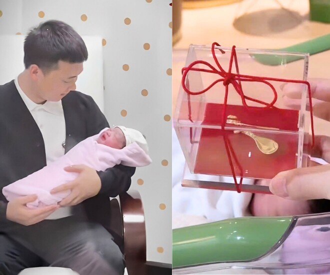 Hot girl 10X Phú Thọ thông báo hạ sinh con đầu lòng, visual đi đẻ xinh chấn động, &#34;rắn con&#34; mới chào đời đã được tặng vàng - 3