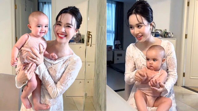 MC trẻ xinh nhất VTV chi 1 tháng lương trùng tu nhan sắc sau sinh, khoe con gái nuôi lai Tây cực phẩm - 2