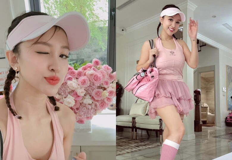 Mỹ nhân Nhật ký Vàng Anh khoe dáng hồ lô với bụng bầu &#34;vượt mặt&#34;, qua 2 lần sinh nở nhìn như chị em với con trai 15 tuổi - 5