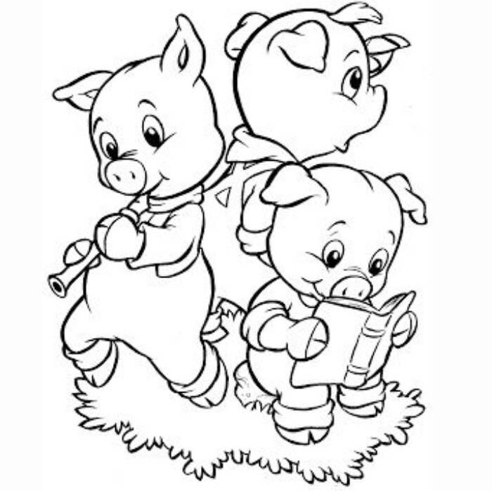 Tô màu tranh “Ba chú heo con”, thời gian cho bé vừa học vừa chơi thật vui - 8