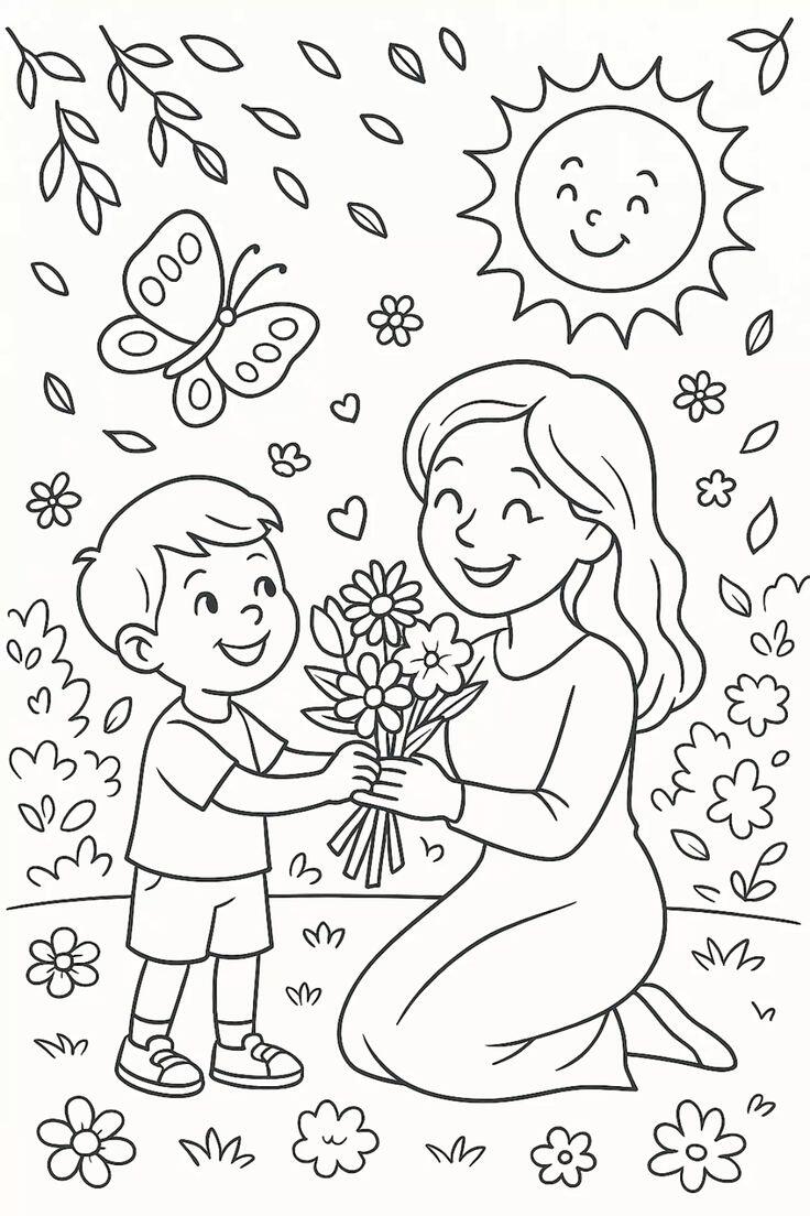 Thiệp tô màu 20/11, món quà bé dành tặng cô giáo nhiều yêu thương nhất - 13