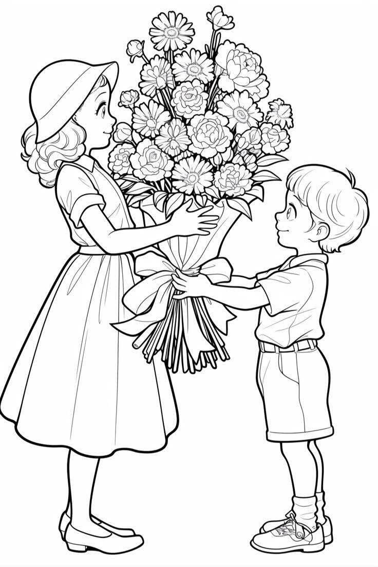 Thiệp tô màu 20/11, món quà bé dành tặng cô giáo nhiều yêu thương nhất - 14