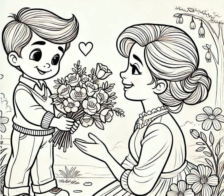 Thiệp tô màu 20/11, món quà bé dành tặng cô giáo nhiều yêu thương nhất - 16