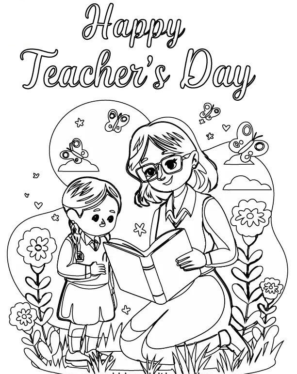Thiệp tô màu 20/11, món quà bé dành tặng cô giáo nhiều yêu thương nhất - 5