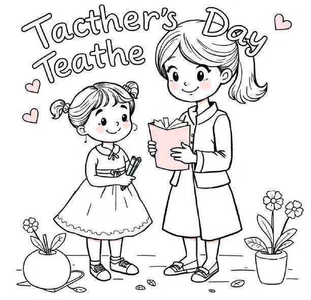 Thiệp tô màu 20/11, món quà bé dành tặng cô giáo nhiều yêu thương nhất - 6