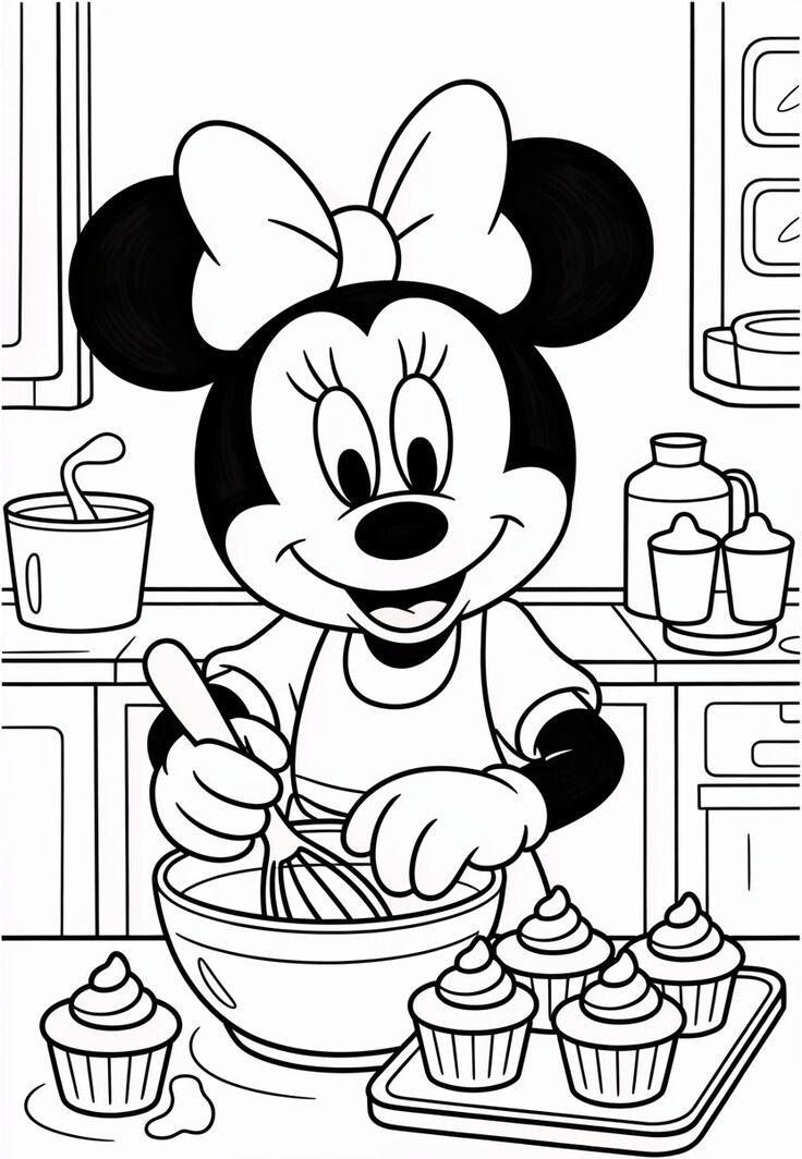 Tranh tô màu chuột Mickey, người bạn nhỏ truyền cảm hứng sáng tạo cho bé - 11