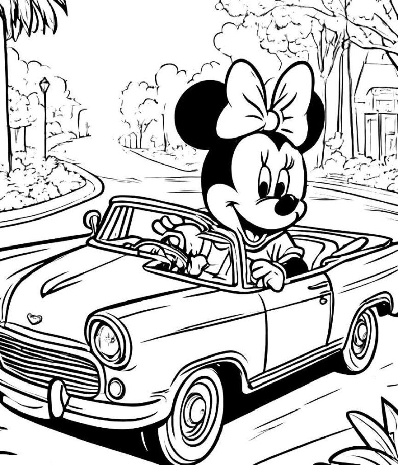 Tranh tô màu chuột Mickey, người bạn nhỏ truyền cảm hứng sáng tạo cho bé - 12