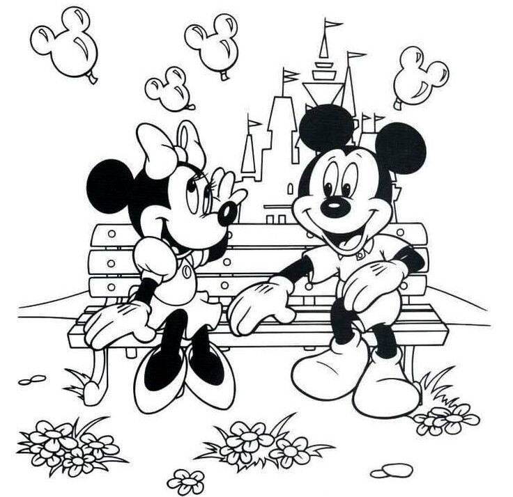 Tranh tô màu chuột Mickey, người bạn nhỏ truyền cảm hứng sáng tạo cho bé - 17