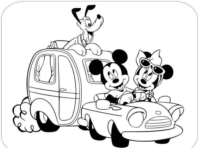 Tranh tô màu chuột Mickey, người bạn nhỏ truyền cảm hứng sáng tạo cho bé - 19