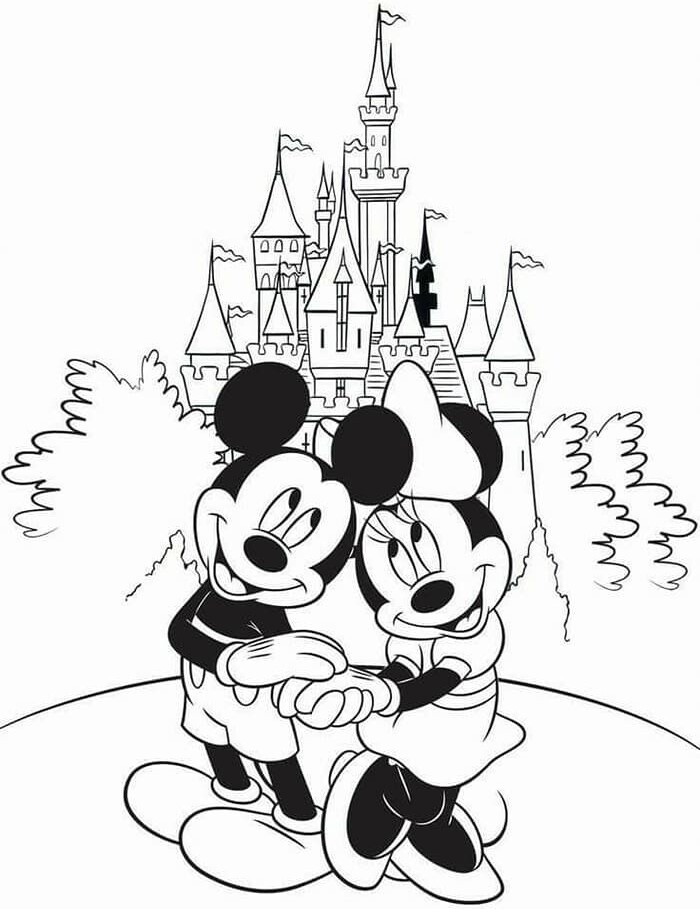 Tranh tô màu chuột Mickey, người bạn nhỏ truyền cảm hứng sáng tạo cho bé - 20