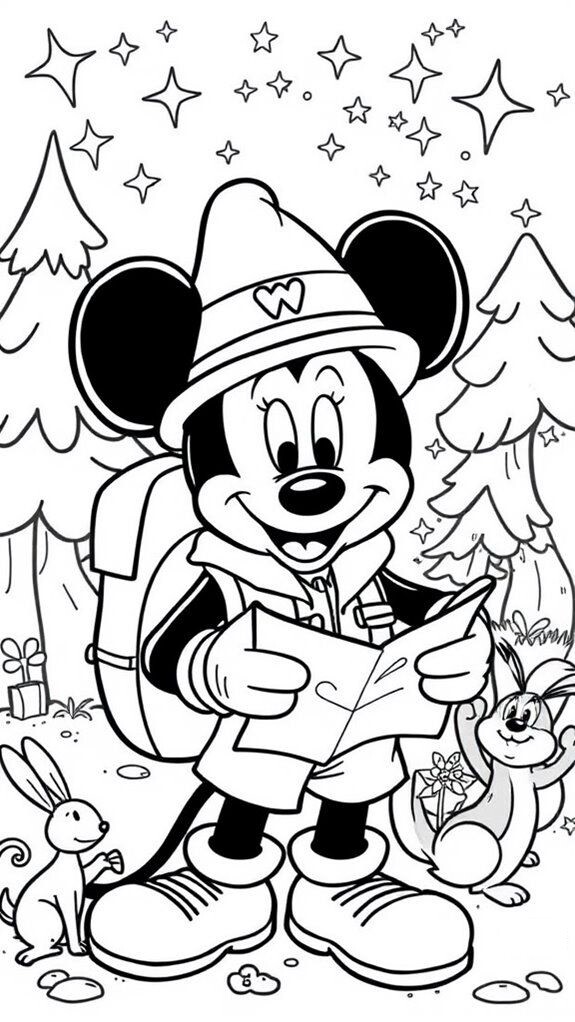 Tranh tô màu chuột Mickey, người bạn nhỏ truyền cảm hứng sáng tạo cho bé - 9