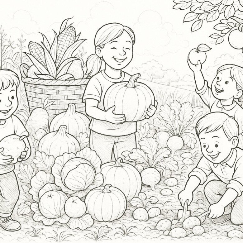 20 bức tranh tô màu dạy bé làm vườn, nuôi dưỡng tâm hồn xanh từ những nét vẽ đầu tiên - 17