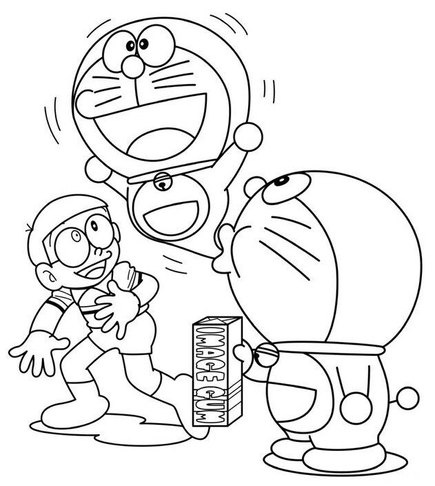 Tranh tô màu Doremon và Nobita, cách đơn giản giúp trẻ học về tình bạn và biết yêu thương - 16