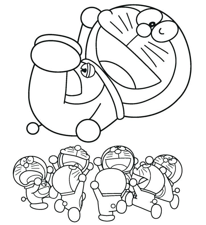 Tranh tô màu Doremon và Nobita, cách đơn giản giúp trẻ học về tình bạn và biết yêu thương - 17