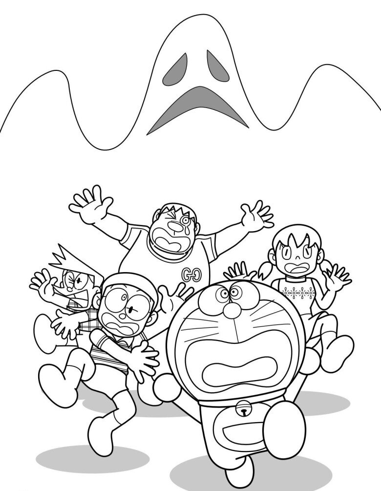 Tranh tô màu Doremon và Nobita, cách đơn giản giúp trẻ học về tình bạn và biết yêu thương - 8