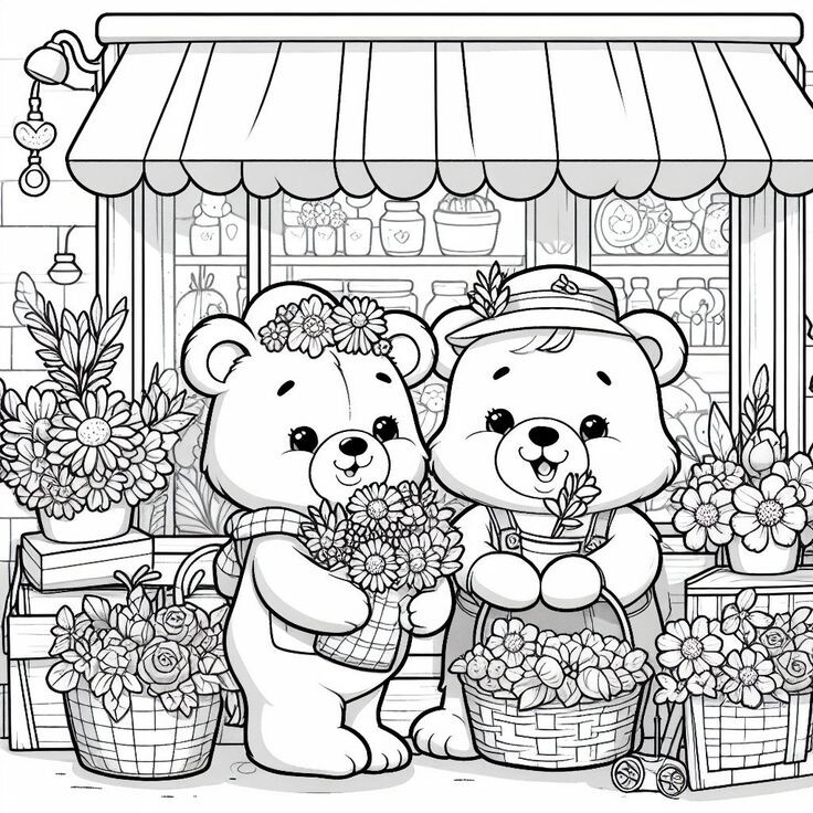 Tranh tô màu gấu con vui vẻ, cùng sắc màu nuôi dưỡng cảm xúc và trí tưởng tượng cho bé - 7