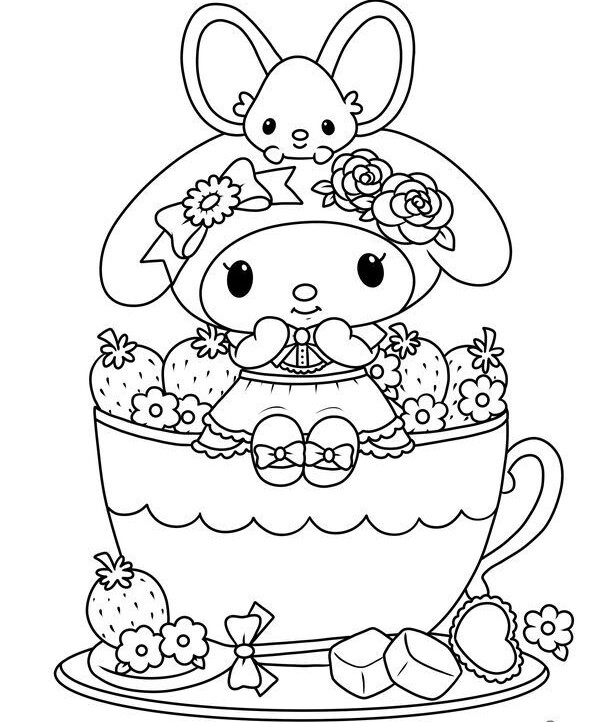 Tranh tô màu Hello Kitty - Người bạn nhỏ giúp bé yêu sáng tạo mỗi ngày - 12