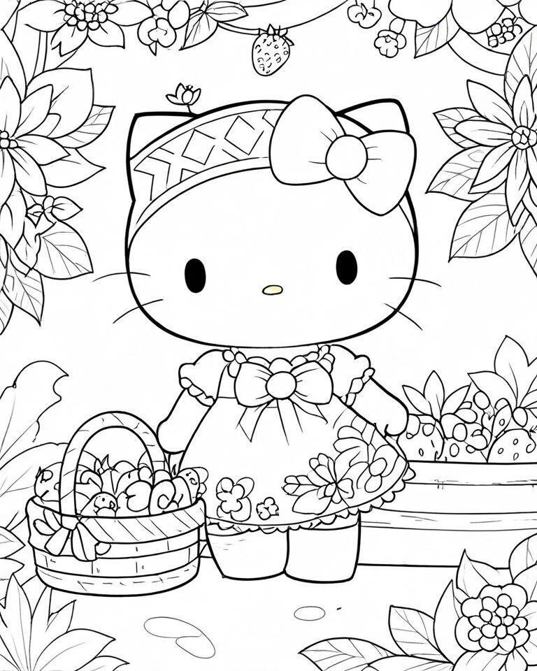 Tranh tô màu Hello Kitty - Người bạn nhỏ giúp bé yêu sáng tạo mỗi ngày - 2