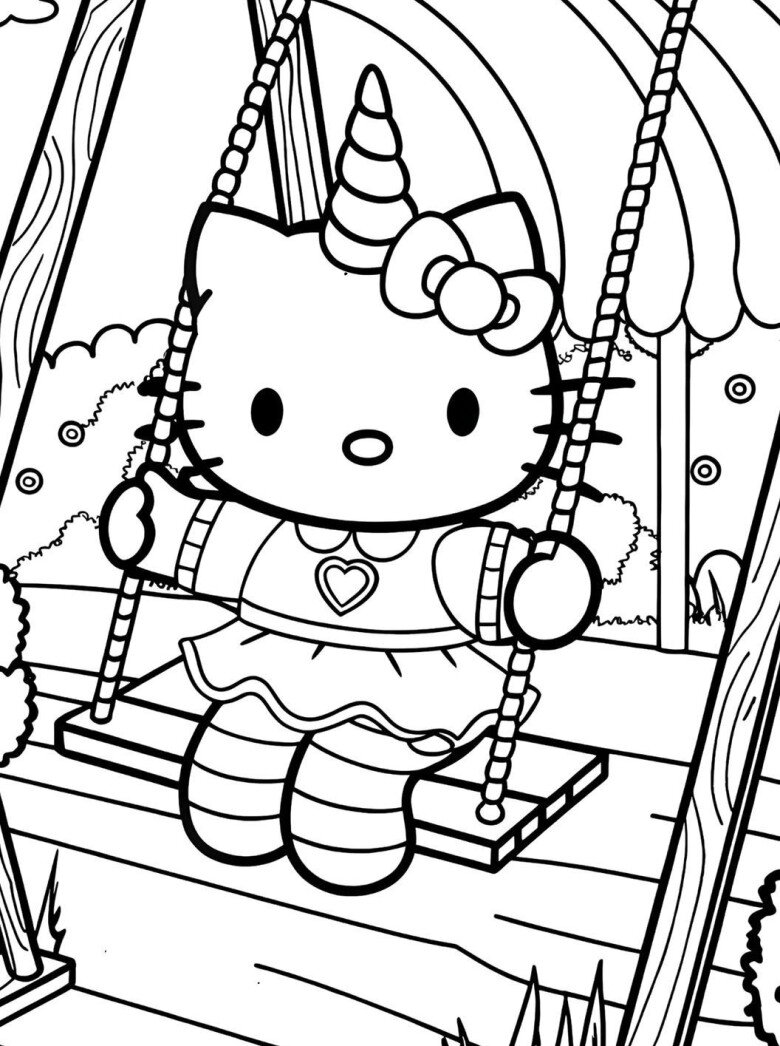 Tranh tô màu Hello Kitty - Người bạn nhỏ giúp bé yêu sáng tạo mỗi ngày - 20