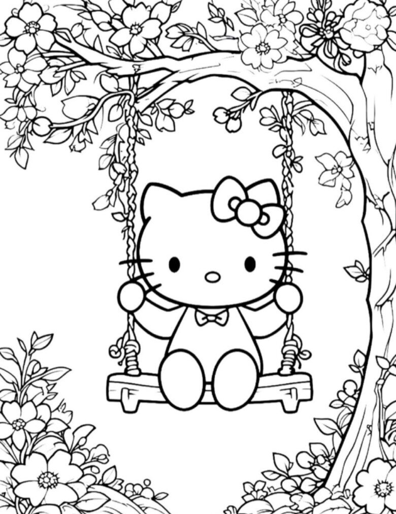 Tranh tô màu Hello Kitty - Người bạn nhỏ giúp bé yêu sáng tạo mỗi ngày - 9