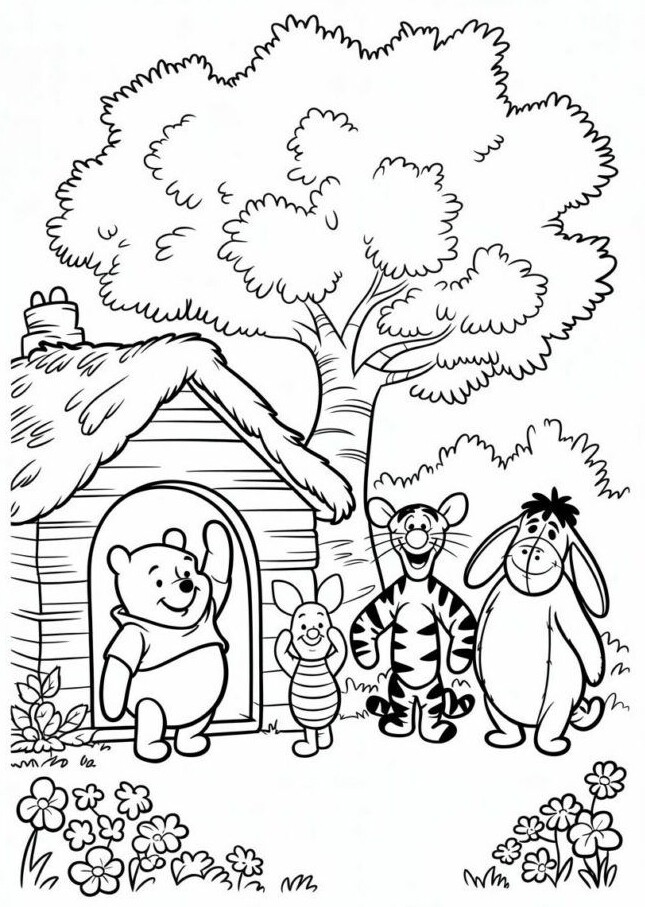 Cùng bé tô màu tranh Gấu Pooh, khoảnh khắc vui vẻ mà tuổi thơ con cần có - 10