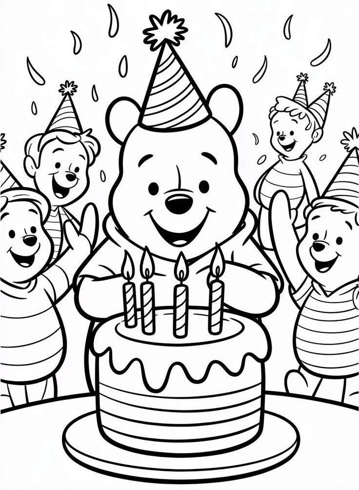 Cùng bé tô màu tranh Gấu Pooh, khoảnh khắc vui vẻ mà tuổi thơ con cần có - 16