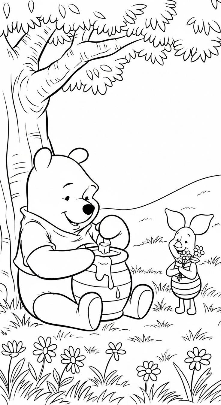 Cùng bé tô màu tranh Gấu Pooh, khoảnh khắc vui vẻ mà tuổi thơ con cần có - 3